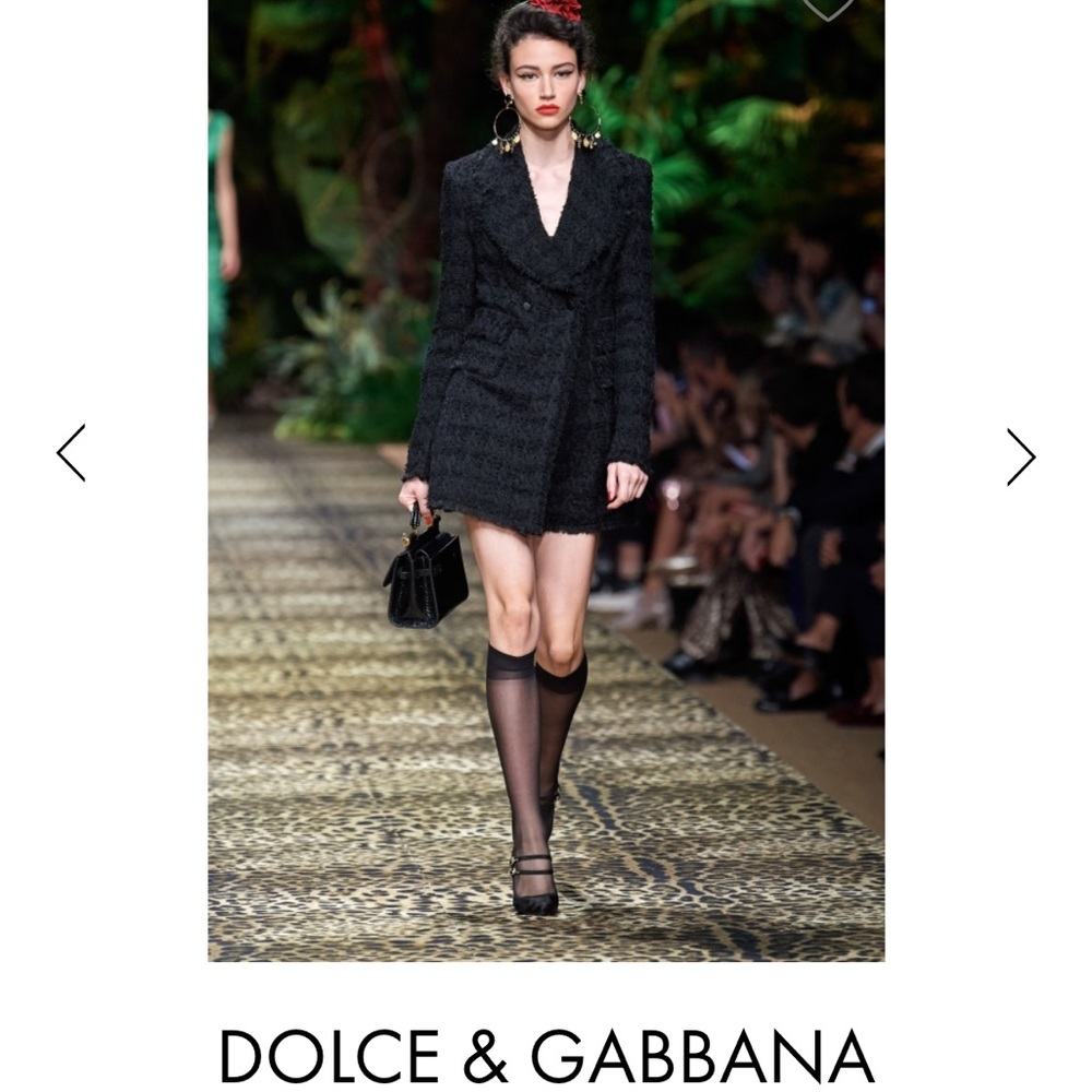 BNWT Dolce & Gabbana Black Notch Blazer size 44 US 10